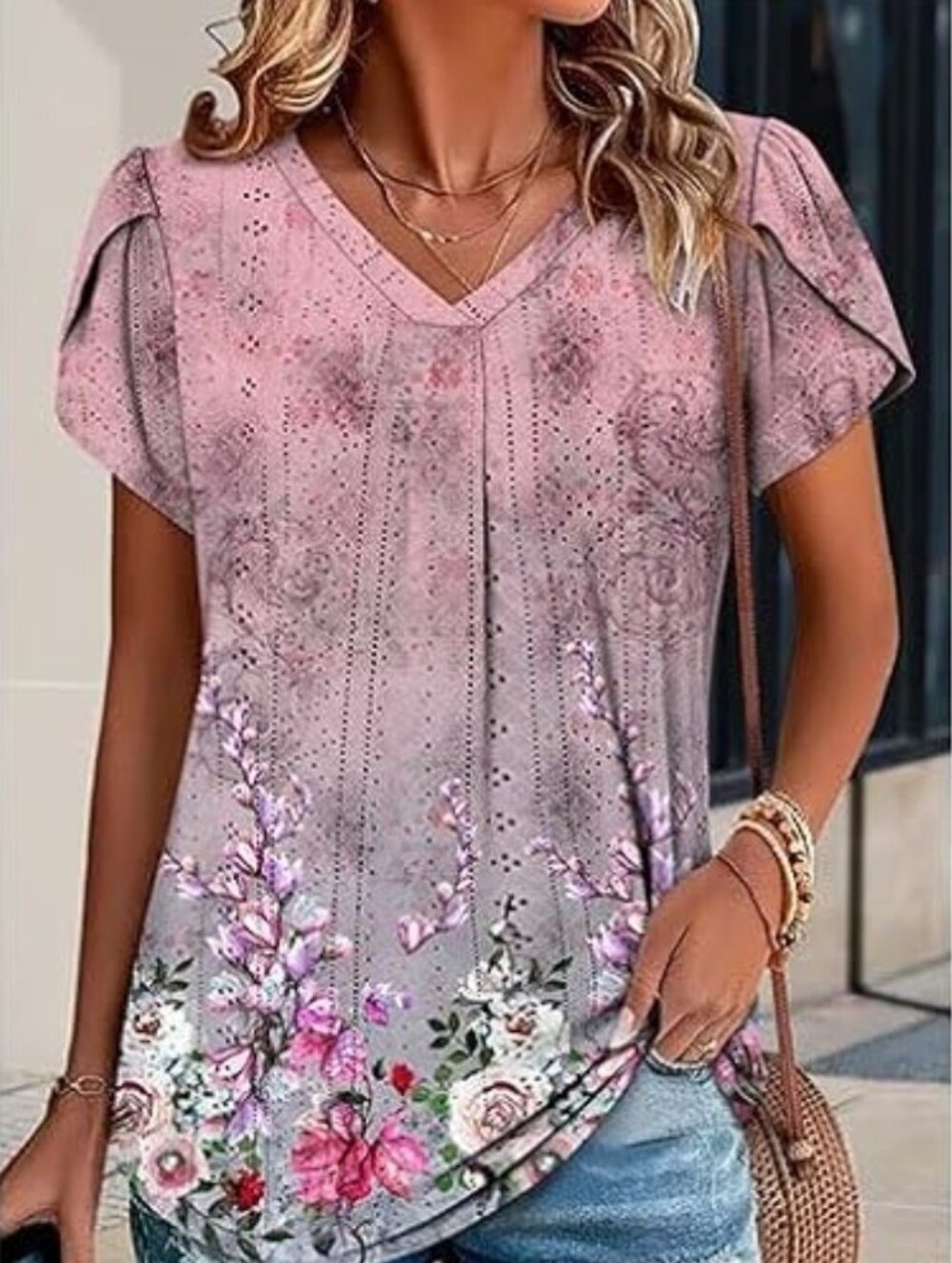 Amazon Trendy Loose Mesh Top, Size L